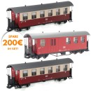 Personenwagen-Set 2+1 Packwagen HSB Train Line 8200241